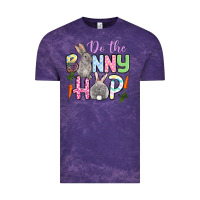 Cloud Purple Do the bunny hop Easter Vintage Tee - OliviaCreatesArt