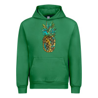 Emerald leopar turquoise pineapple Urban Hoodie - JahusDesignShop