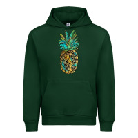 Forest Green leopar turquoise pineapple Urban Hoodie - JahusDesignShop