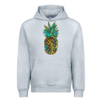Heather Grey leopar turquoise pineapple Urban Hoodie - JahusDesignShop