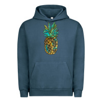 Pigment Midnight Navy leopar turquoise pineapple Urban Hoodie - JahusDesignShop