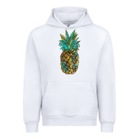 White leopar turquoise pineapple Urban Hoodie - JahusDesignShop