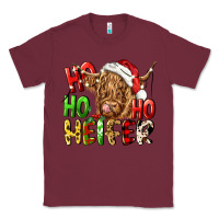 Burgundy ho ho ho heifer Classic Tee - CowGirlArtShop