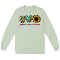Matcha Peace Love Sunshine Long Sleeve Tee - RanaPortraitStore