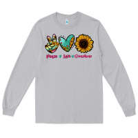 Moon Dust Peace Love Sunshine Long Sleeve Tee - RanaPortraitStore