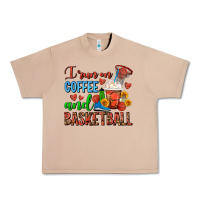 Burro I Run On Coffee And Basketball Frappe Urban Heavy Tee - FaDigitalArtStudio