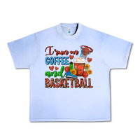 Grape Ice I Run On Coffee And Basketball Frappe Urban Heavy Tee - FaDigitalArtStudio
