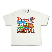 Pistachio I Run On Coffee And Basketball Frappe Urban Heavy Tee - FaDigitalArtStudio