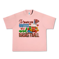 Salmon I Run On Coffee And Basketball Frappe Urban Heavy Tee - FaDigitalArtStudio