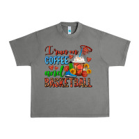 Tornado I Run On Coffee And Basketball Frappe Urban Heavy Tee - FaDigitalArtStudio