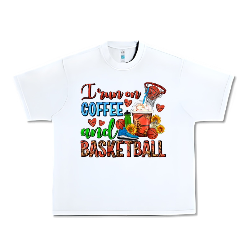 I Run On Coffee And Basketball Frappe Urban Heavy Tee by FaDigitalArtStudio | Teevron