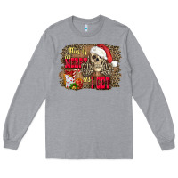 Heather Grey this is as merry as i get skull Long Sleeve Tee - FaDigitalArtStudio