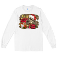 White this is as merry as i get skull Long Sleeve Tee - FaDigitalArtStudio