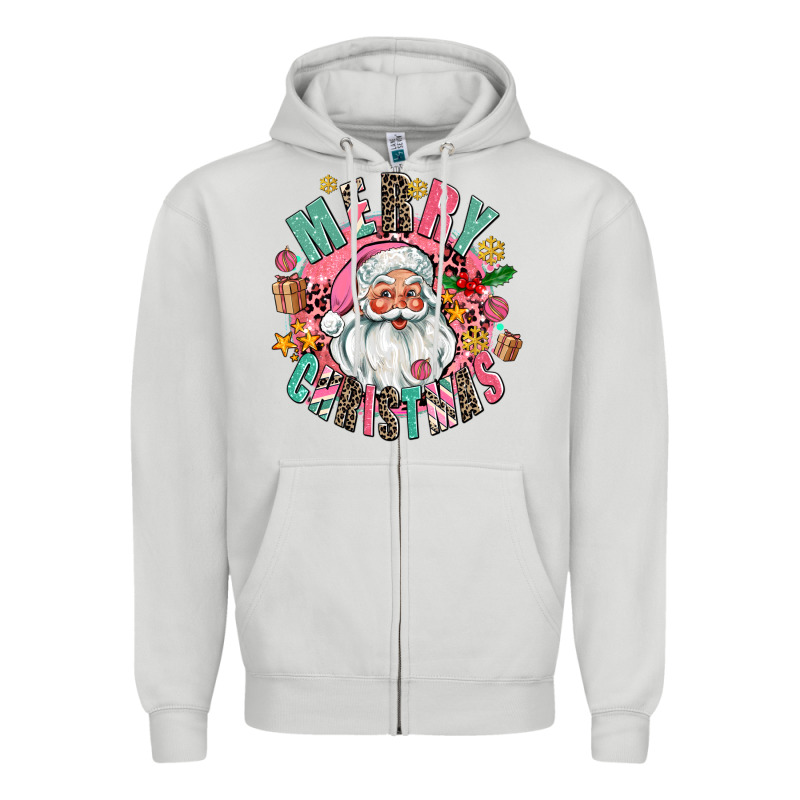 Merry Christmas Santa Zipper Hoodie by AdoDesignShop | Teevron