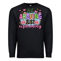Black not arguing just explaining Premium Sweatshirt - JahusDesignShop