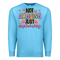 Ocean Blue not arguing just explaining Premium Sweatshirt - JahusDesignShop