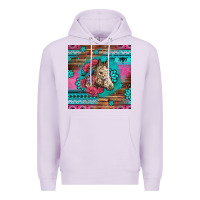 Lilac floral horse Premium Hoodie - LillyAllenDesigns