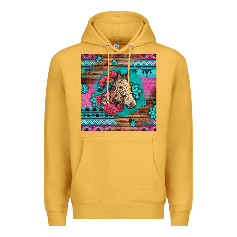 Floral Horse Premium Hoodie by LillyAllenDesigns | Teevron