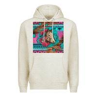 Oatmeal Heather floral horse Premium Hoodie - LillyAllenDesigns