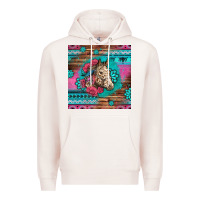 Pale Pink floral horse Premium Hoodie - LillyAllenDesigns