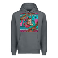 Rock floral horse Premium Hoodie - LillyAllenDesigns