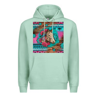 Seafoam floral horse Premium Hoodie - LillyAllenDesigns