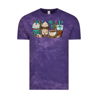Cloud Purple bull skull coffee cups Vintage Tee - OliviaCreatesArt