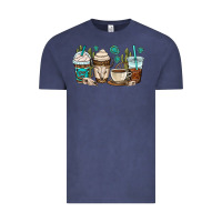 Vintage Denim bull skull coffee cups Vintage Tee - OliviaCreatesArt
