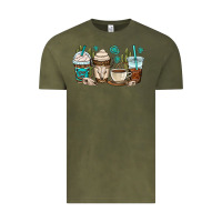 Vintage Olive bull skull coffee cups Vintage Tee - OliviaCreatesArt