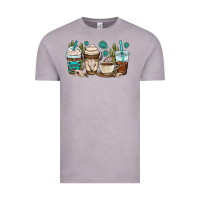 Vintage Zinc bull skull coffee cups Vintage Tee - OliviaCreatesArt
