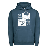 Pigment Midnight Navy hunter gon and killua anime manga Urban Hoodie - baoMotion