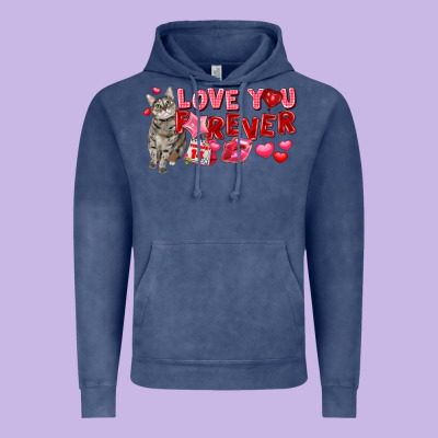 Love You Forever Vintage Hoodie Designed By Fadigitalartstudio