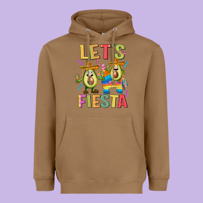 Let's Fiesta Heavyweight Hoodie Designed By Jahusdesignshop