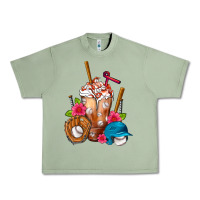 Oil Green Baseball Frappe Urban Heavy Tee - FaDigitalArtStudio