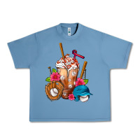 Pebble Blue Baseball Frappe Urban Heavy Tee - FaDigitalArtStudio