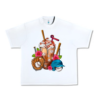 White Baseball Frappe Urban Heavy Tee - FaDigitalArtStudio