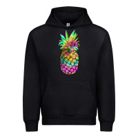 Black tie dye pineapple Urban Hoodie - JahusDesignShop