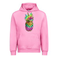 Fuchsia Pink tie dye pineapple Urban Hoodie - JahusDesignShop