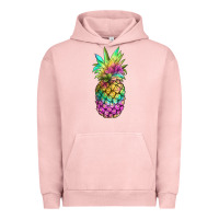 Pigment Salmon tie dye pineapple Urban Hoodie - JahusDesignShop