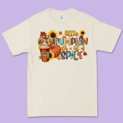 Little Pumpkin With A Lot Of Spice Premium Tee Designed By Cowgirlartshop