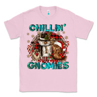 Bubblegum Pink chillin with my gnomies Classic Tee - CowGirlArtShop