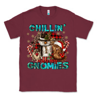 Burgundy chillin with my gnomies Classic Tee - CowGirlArtShop