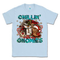 Dusty Blue chillin with my gnomies Classic Tee - CowGirlArtShop