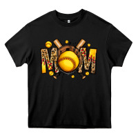 Black softball mom Heavy Core Tee - Jasminsmagicworld