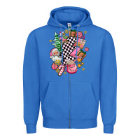 True Royal pink christmas lightning bolt Zipper Hoodie - AdoDesignShop