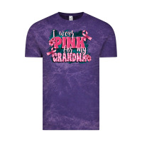Cloud Purple i wear pink for my grandma Vintage Tee - FaDigitalArtStudio