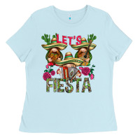 Baby Blue Let's fiesta with gnomies Mexico Ladies Tee - HowdyJamesFarm