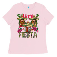Bubblegum Pink Let's fiesta with gnomies Mexico Ladies Tee - HowdyJamesFarm