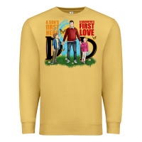 Antique Gold a sons first hero a daughters first love Premium Sweatshirt - JahusDesignShop