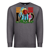 Charcoal Heather a sons first hero a daughters first love Premium Sweatshirt - JahusDesignShop
